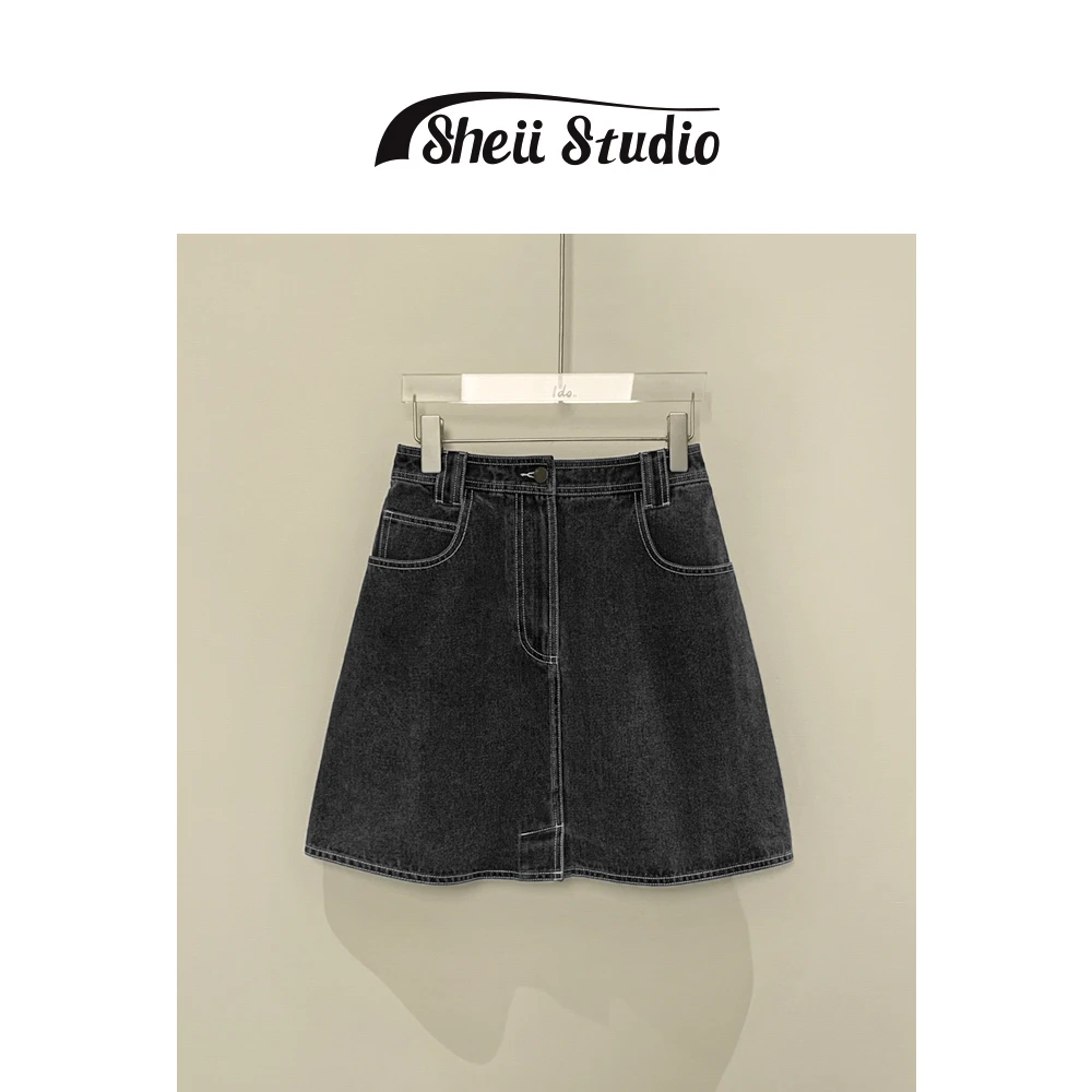 【SHEII】买手系列丨重工精梳牛仔面料丨复古显高短裙女M3319014
