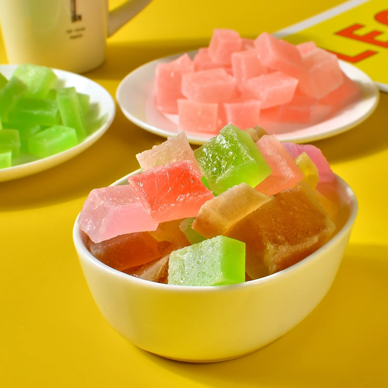 网红琥珀糖少女心宝石糖手工宝石糖水晶糖咀嚼切片创意钻石糖
