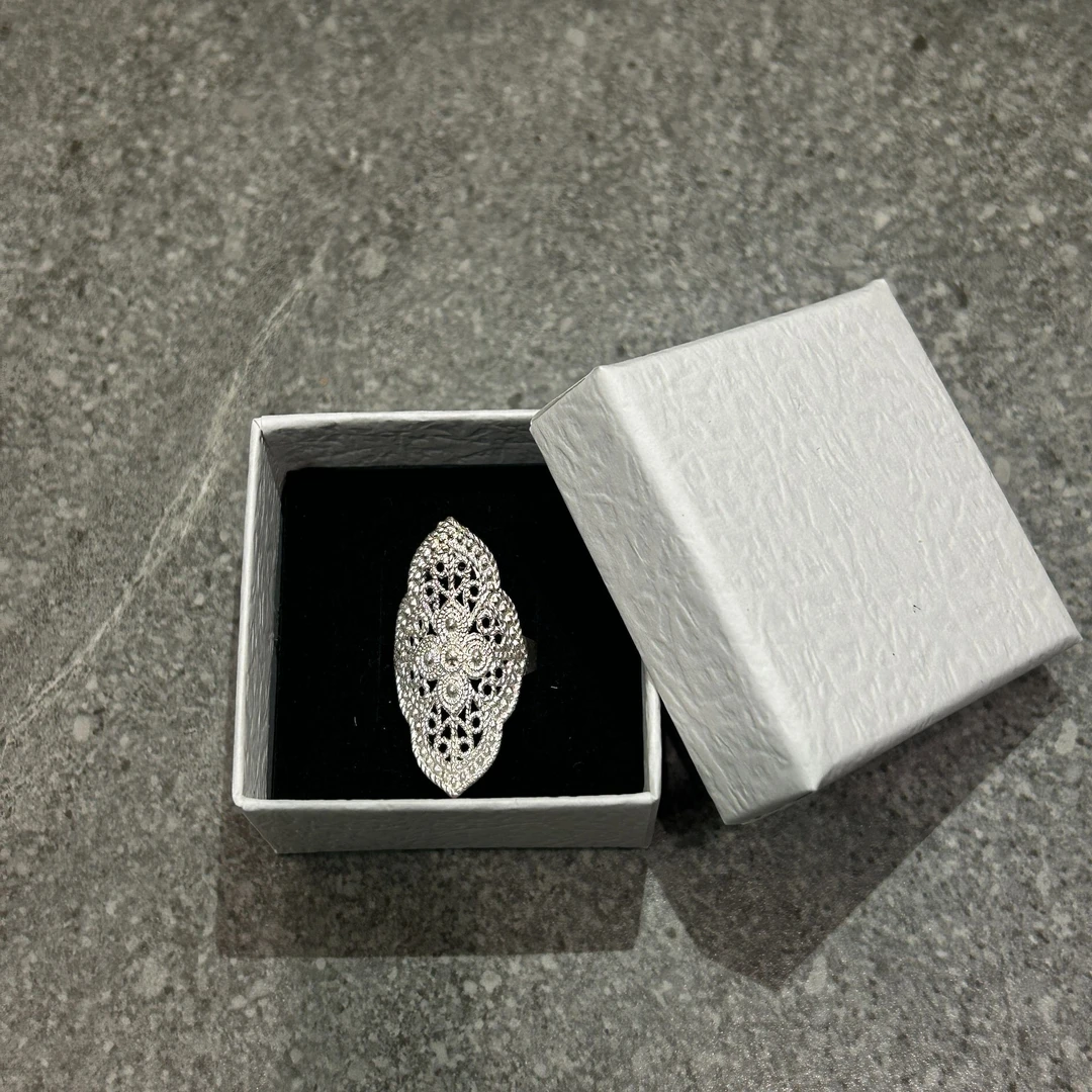 足银戒指 足银戒指民族风戒指气质首饰银戒复古指环素款手