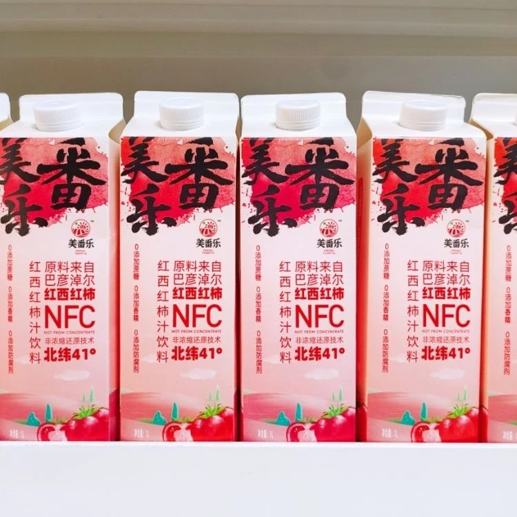 番茄汁美番乐西红柿汁nfc冷榨1L原汁果蔬番茄营养美味常温鲜榨