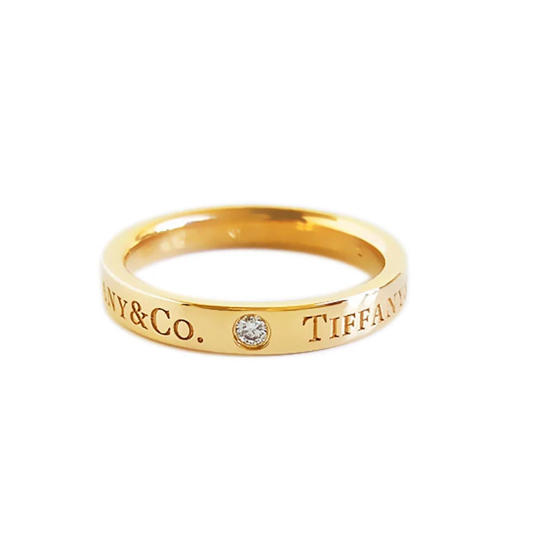 全新未使用 Tiffany & Co./蒂芙尼  3mm戒指 玫瑰金三钻女士戒指