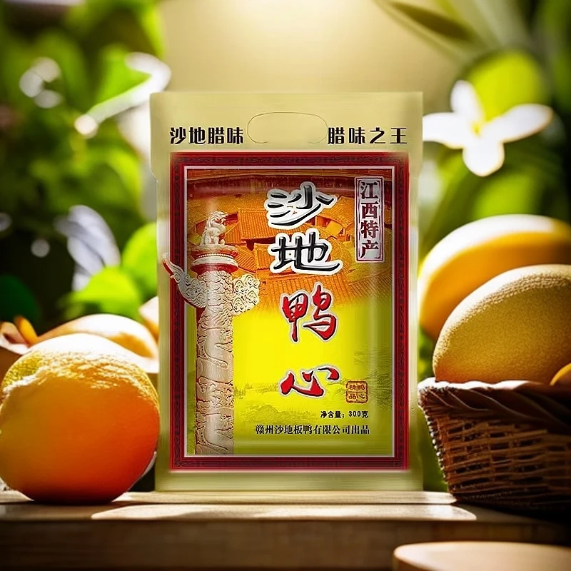 江西特产赣南风味正宗（沙地牌板鸭厂）全手工工艺自然风干腊鸭心