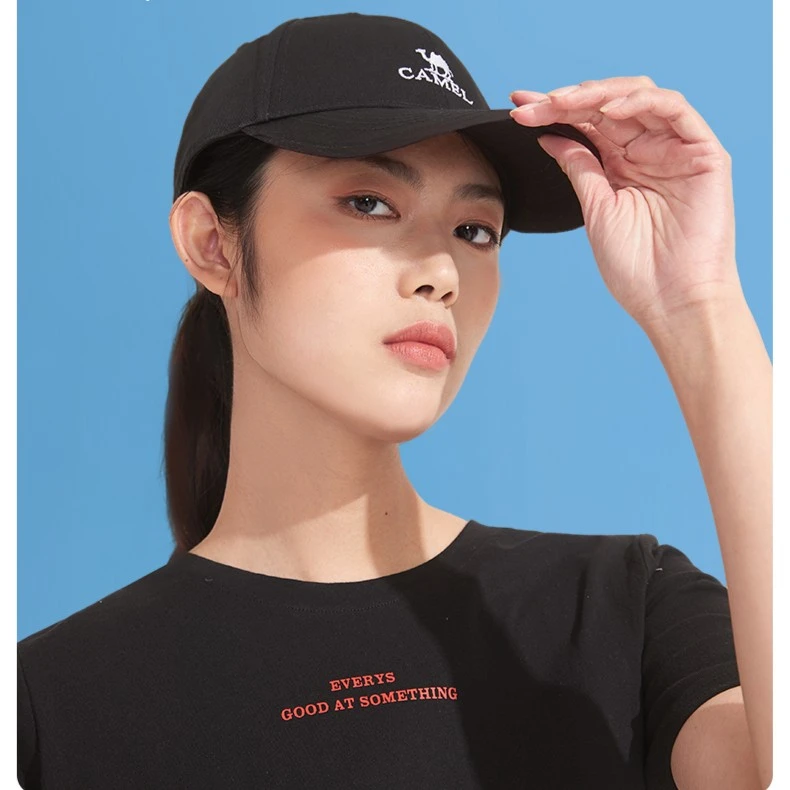 骆驼户外运动男女同款帽子休闲透气鸭舌帽时尚百搭遮阳棒球帽4016