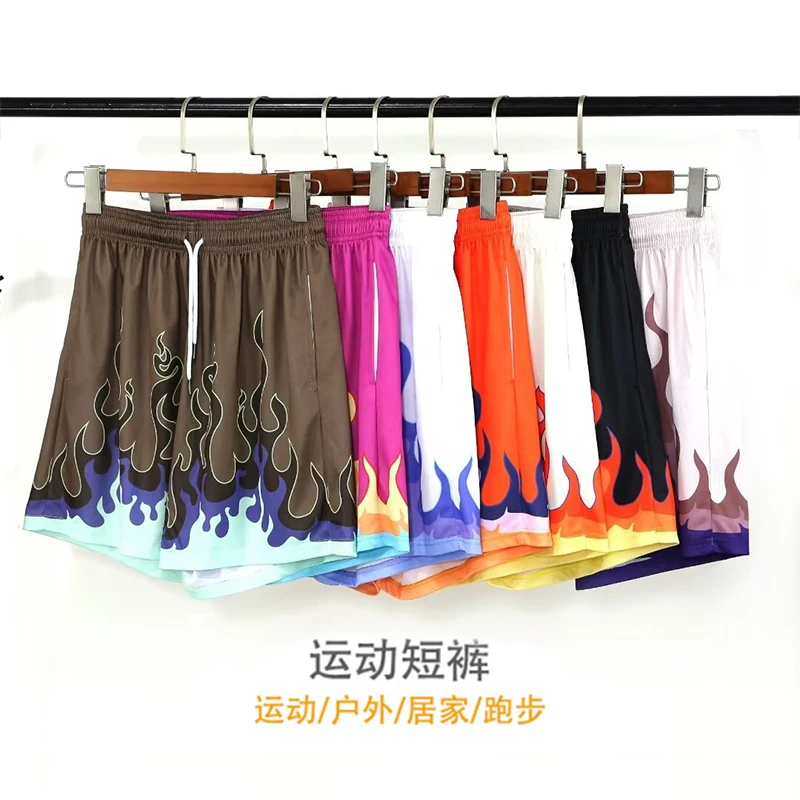 杨政同款美式运动短裤火焰四分篮球裤跑步宽松健身速干夏季短裤