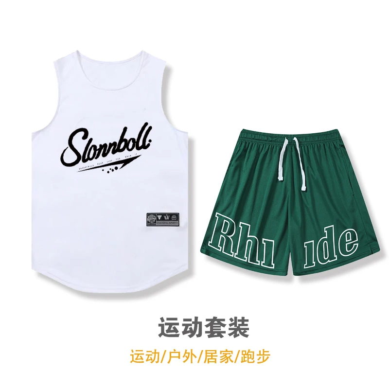 【爆款】跑步速干套装篮球服四分短裤不过膝篮球裤男女同款速干夏季