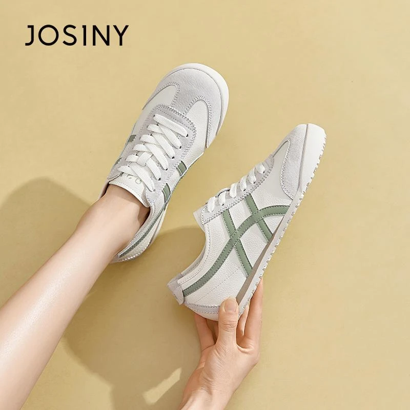 卓诗尼时尚休闲鞋女平底2025新款夏季超火ins潮流百搭德训运动鞋