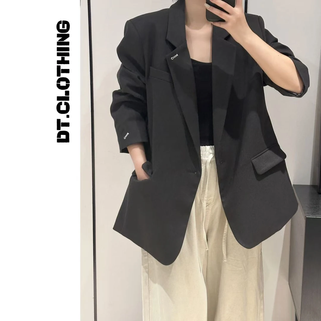 【DT】极简原单大版宽松调性大牌羽绒西装外套