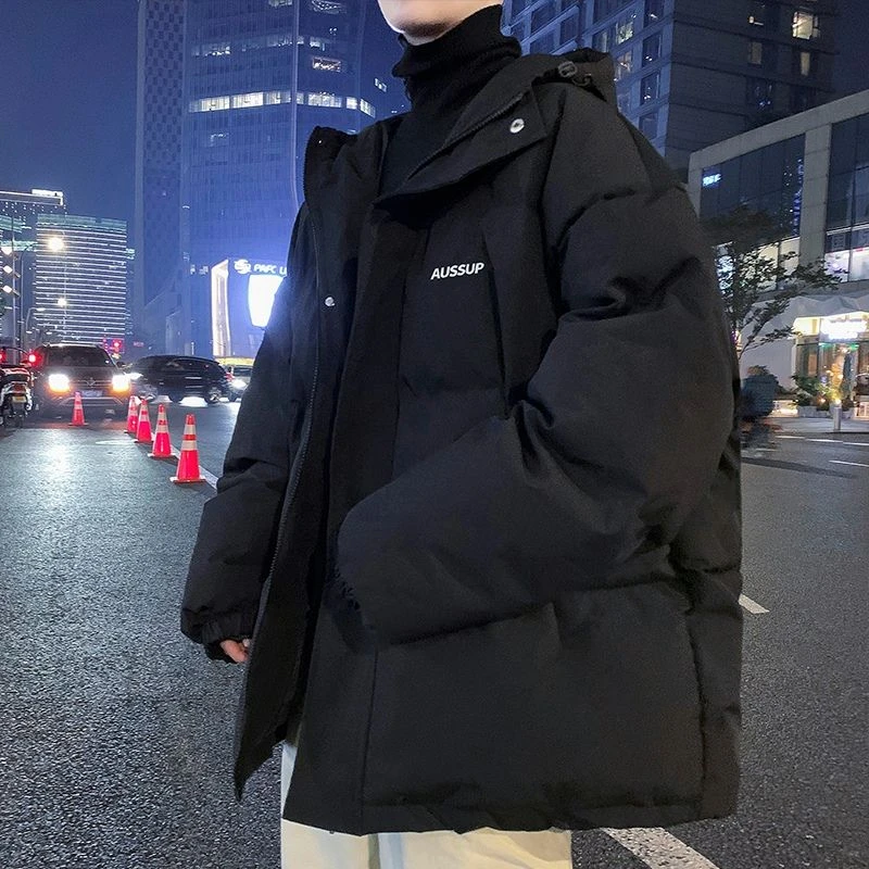 波司澄羽绒服男士外套连帽潮流宽松冬装加厚港风ins学生帅气防
