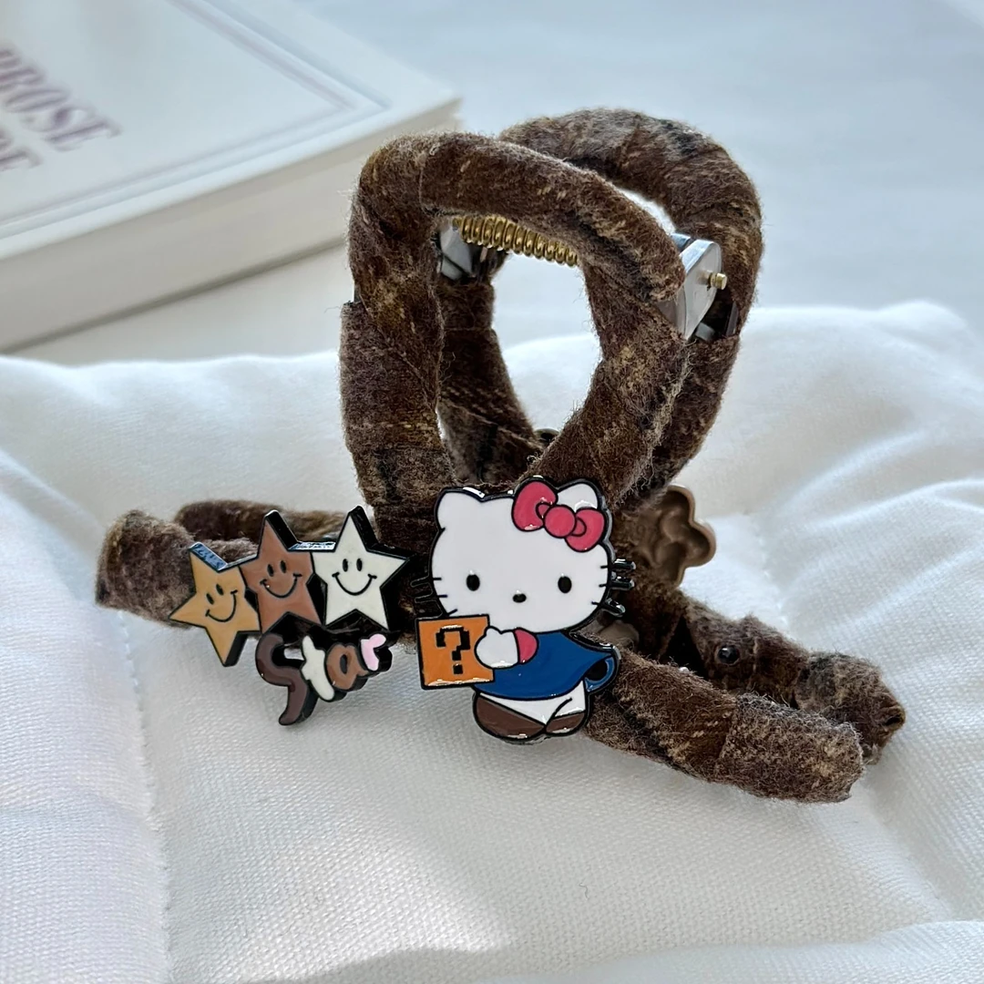 韩国东大门定制款原创Hello KT公主风发夹   F829