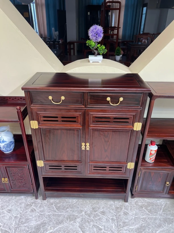 黑酸枝 80长度 鞋柜