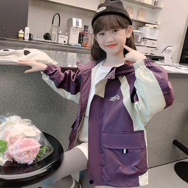 女童2024新款外套中大童秋季休闲网红洋气儿童时髦秋款春秋装