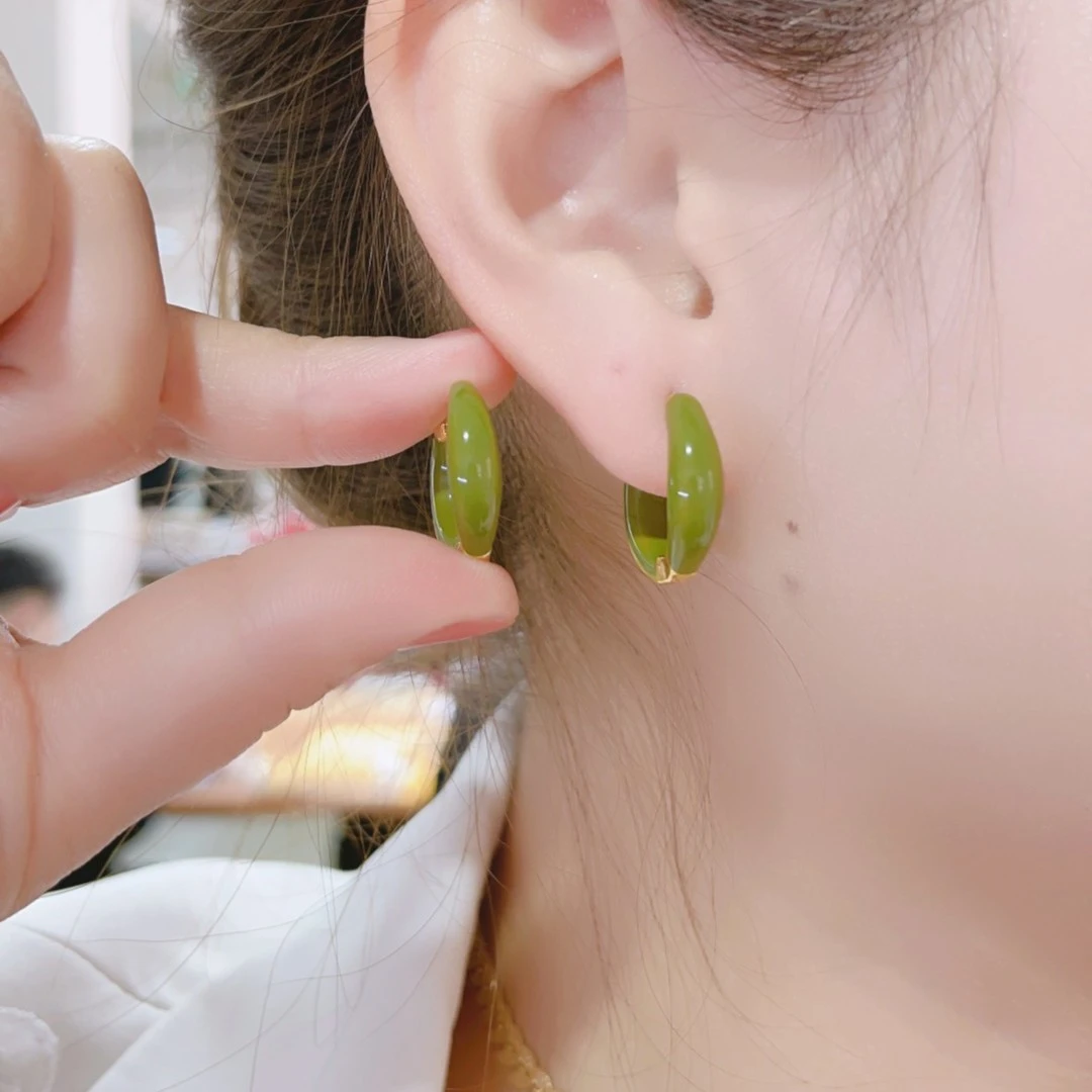 铜合金耳饰 小众耳圈气质精致轻奢款耳环时尚百搭高级感耳饰794