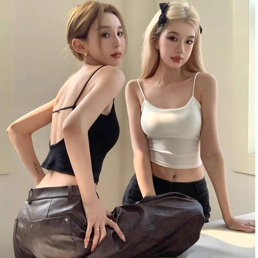 春夏新款性感韩版吊带打底背心无钢圈舒适显瘦运动女美背内搭外穿