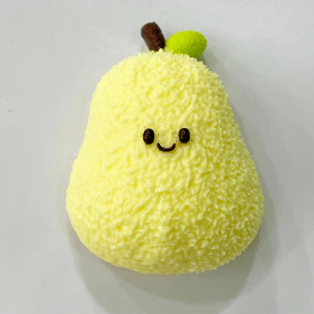 手工解压捏捏JC雪梨-食品级硅胶（默认微瑕）