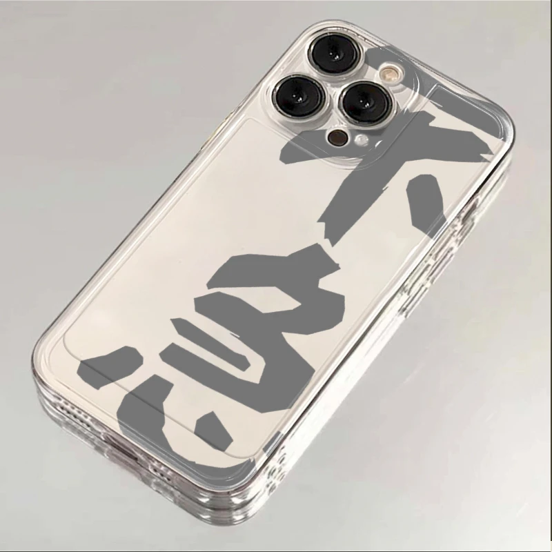 简约文字不急苹果14手机壳iPhone15pro透明13/12软11/8plus7xsmax