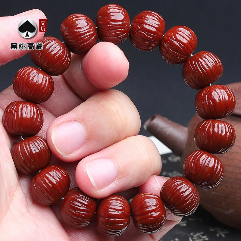 猴头手串包浆玉化土豪凤羽核桃玉化男盘玩文玩回血精选玉化猴头