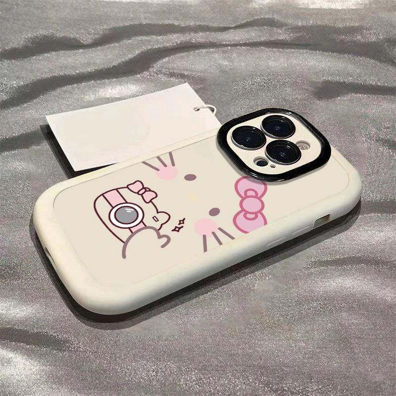相机kt猫华为OPPOvivo红米13苹果14iPhone15promax手机壳软胶女12