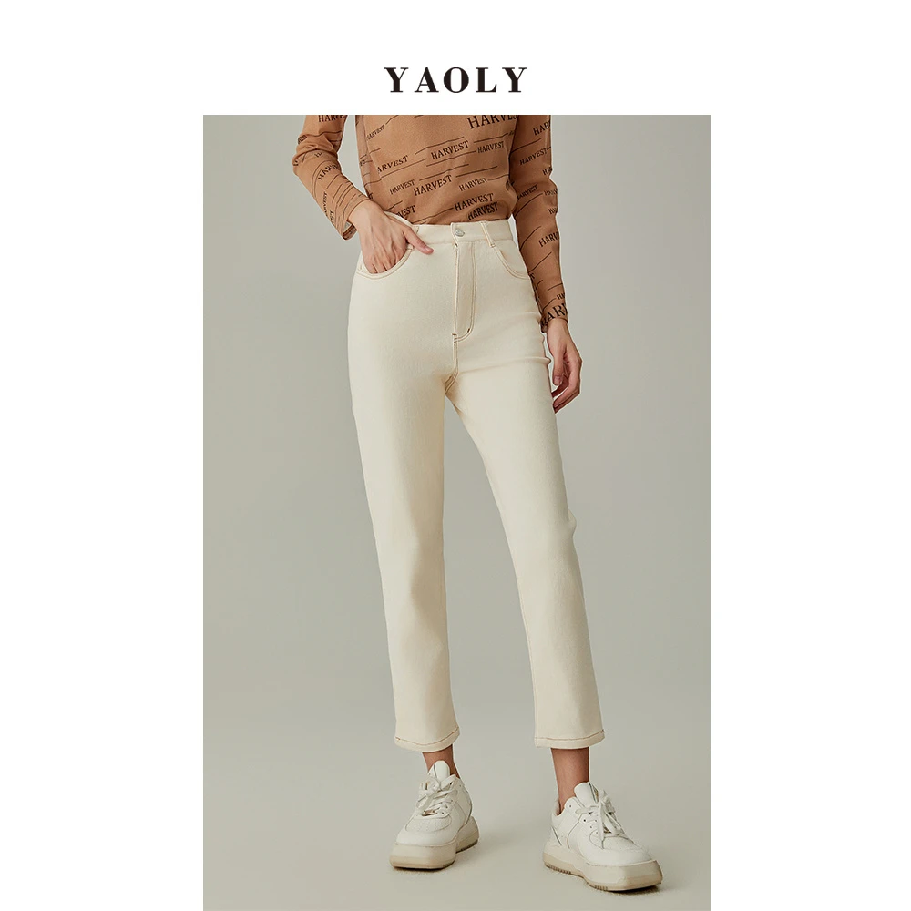 姚领yaoly女装专柜新款牛仔裤815045411