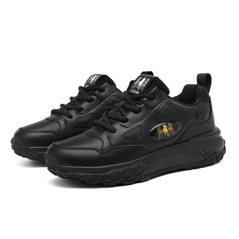 868秋冬全皮面加厚款时尚百搭休闲老爹鞋