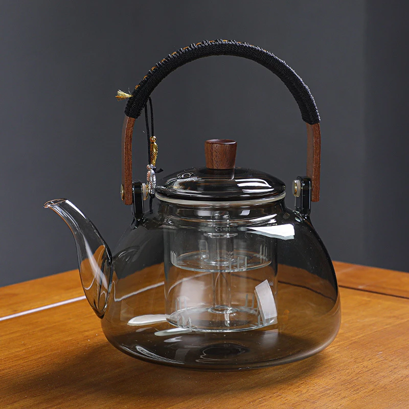 耐高温玻璃过滤泡茶壶养生壶侧把茶壶煮茶器花茶壶茶