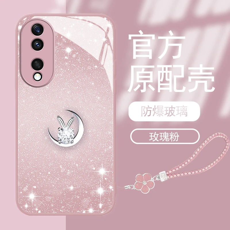 适用华为荣耀90手机壳REA-AN00新款金属漆玻璃壳huawei荣耀90pro