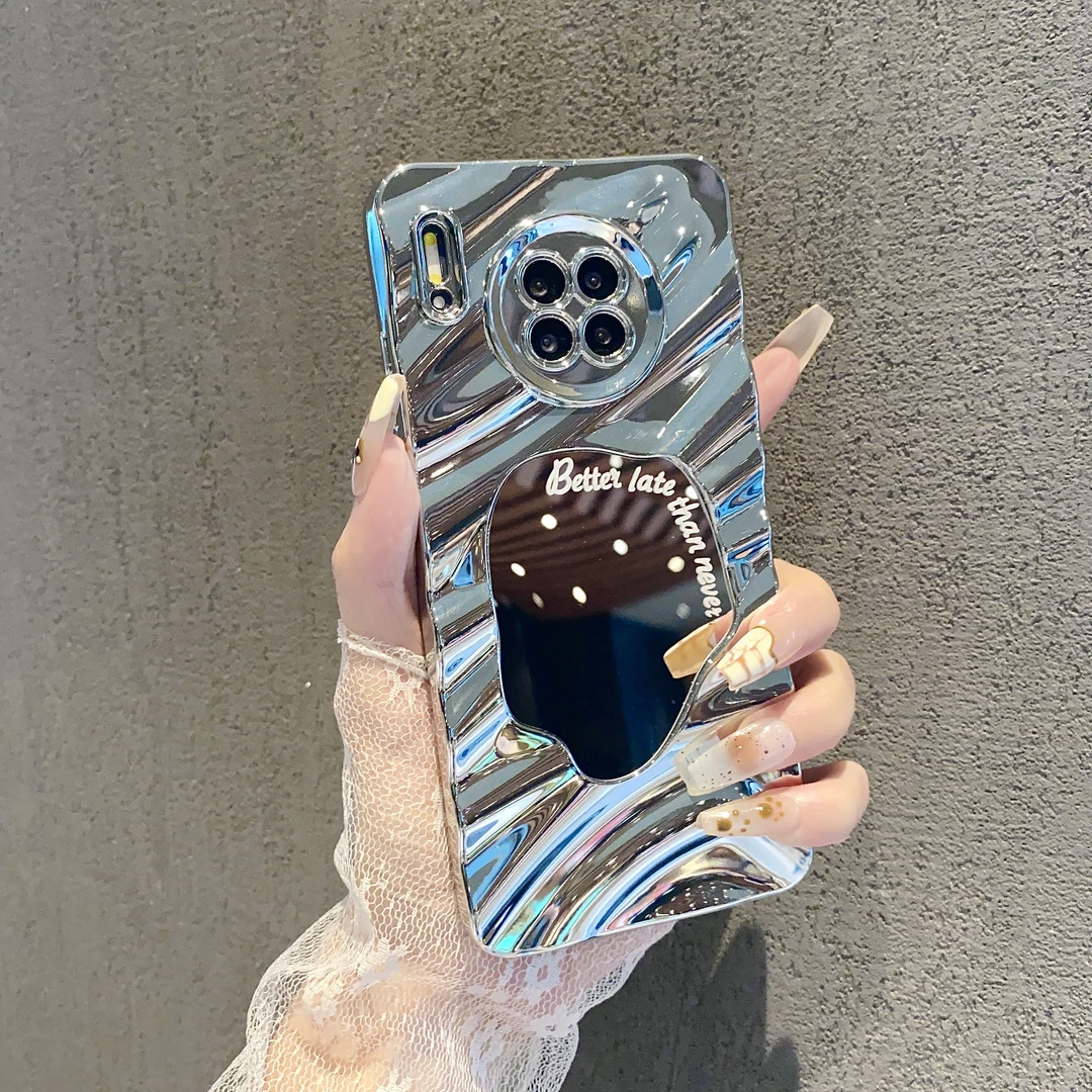 （华为Mate30系列）波纹镜子适用华为Mate30/30E/30Pro/EPro手机壳