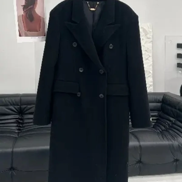 《小蛮腰长毛》双面羊毛沙漏型修腰大衣