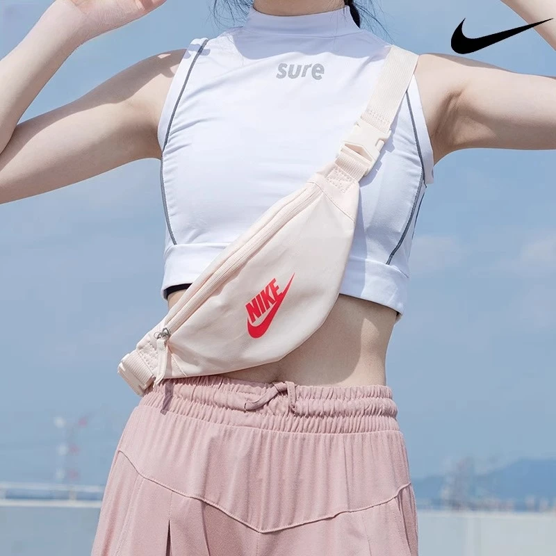 NIKE耐克单肩包ins潮流时尚跑步胸包户外休闲百搭斜挎包运动小包