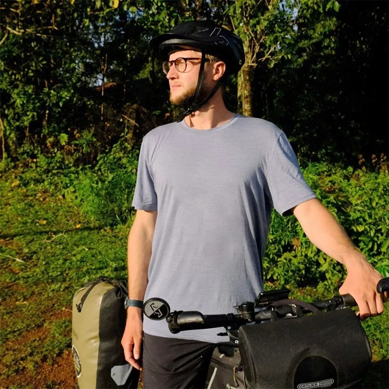 【专属】灰壳Grey Preparer夏男士户外运动美丽诺羊毛速干短袖