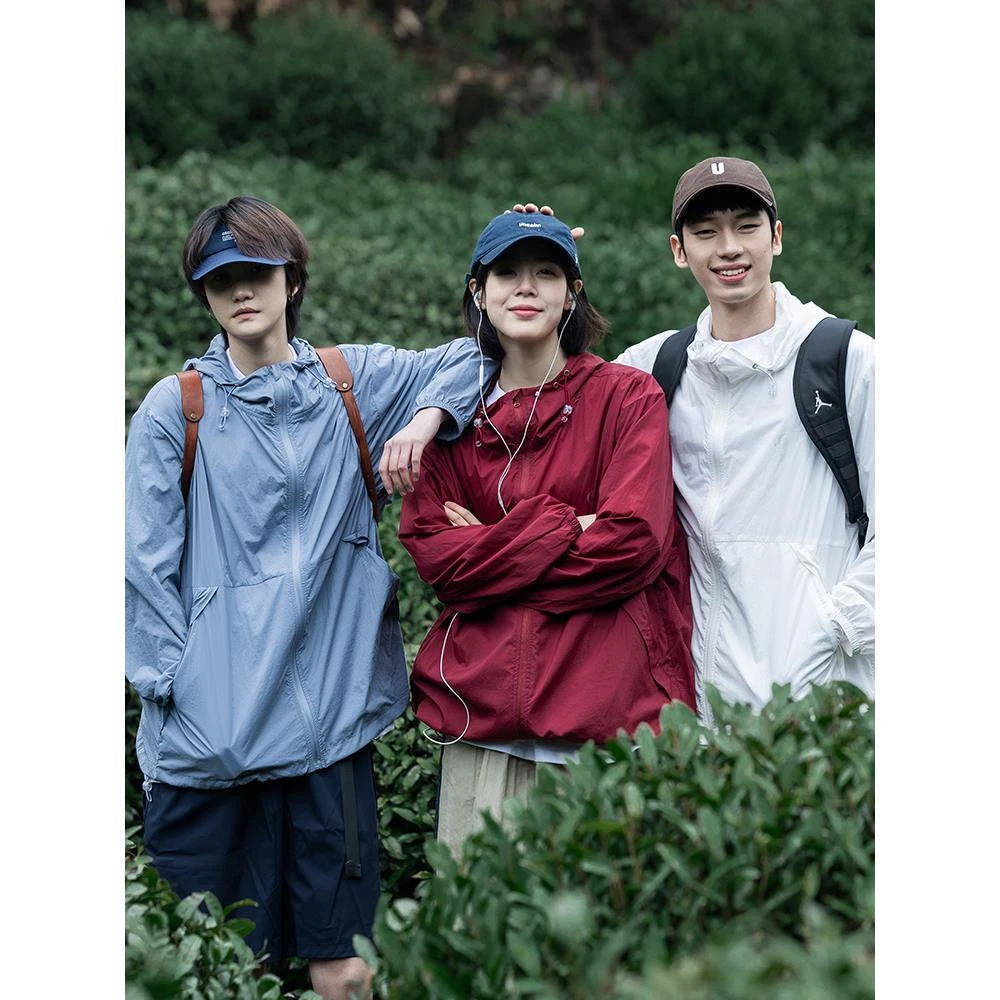 易燃空间夏户外轻薄速干防紫外线防晒服男女基础皮肤衣外套