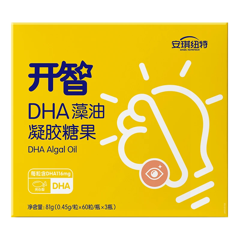 安琪纽特开智DHA藻油凝胶糖果180粒/盒