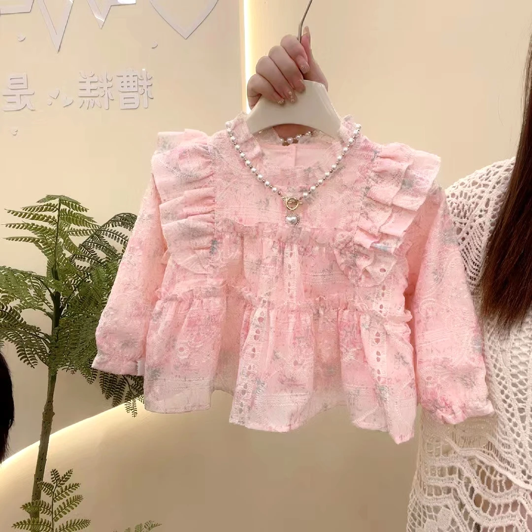 【艺小微】预 2儿童秋装洋气洛丽塔上衣女童秋季衣服时尚