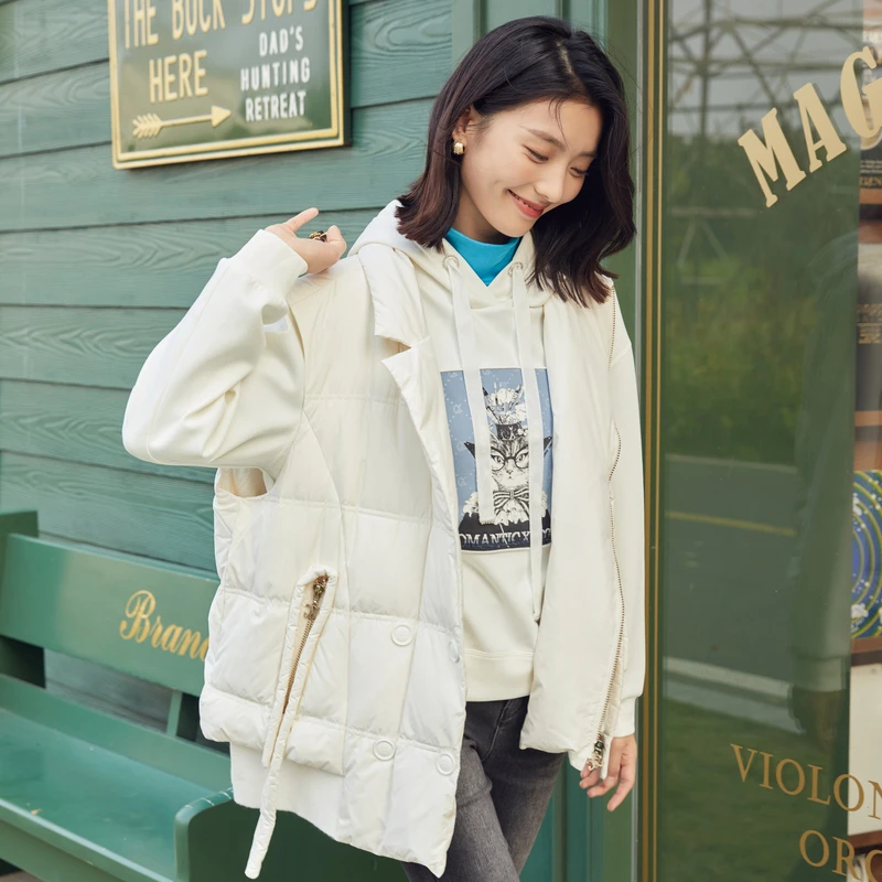 XG/雪歌马甲时尚休闲百搭宽松保暖冬季XH406002A151