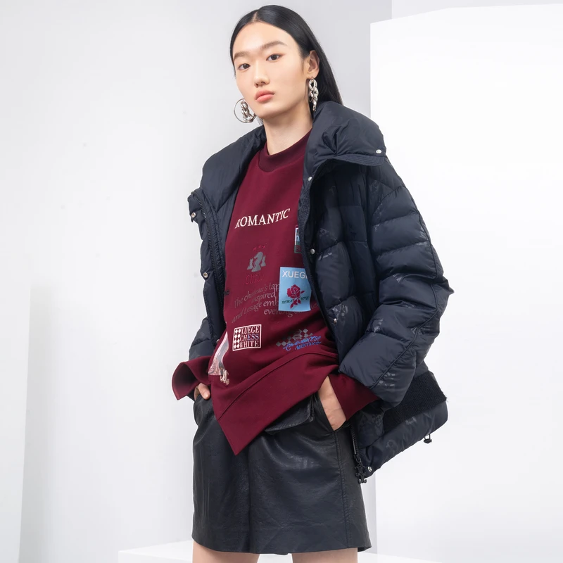 【10月特惠福利款】XG羽绒服冬季长袖保暖外套女XH406042A694