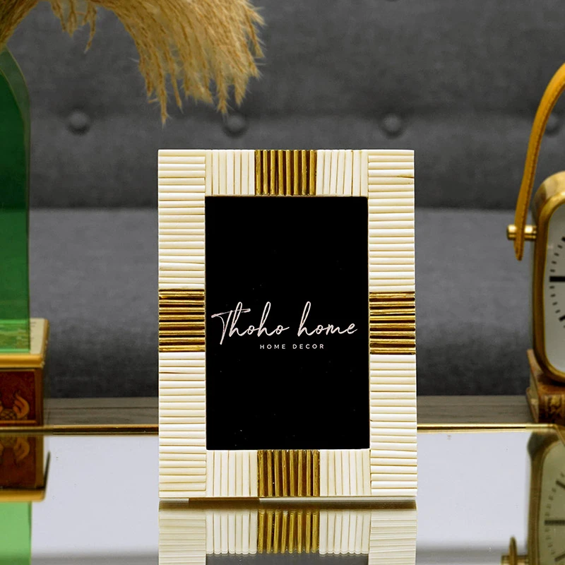 费灵家居印度进口手工装饰相框照片框艺术家居摆台6寸