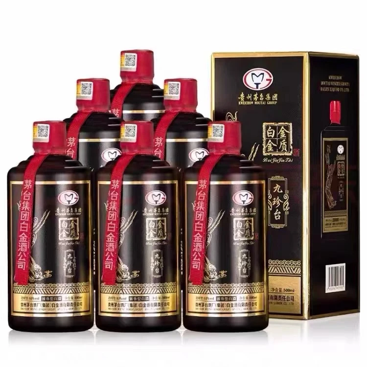 MTJK白金金质酱香白酒优级粮食酒原箱6瓶节日送礼53度500ML
