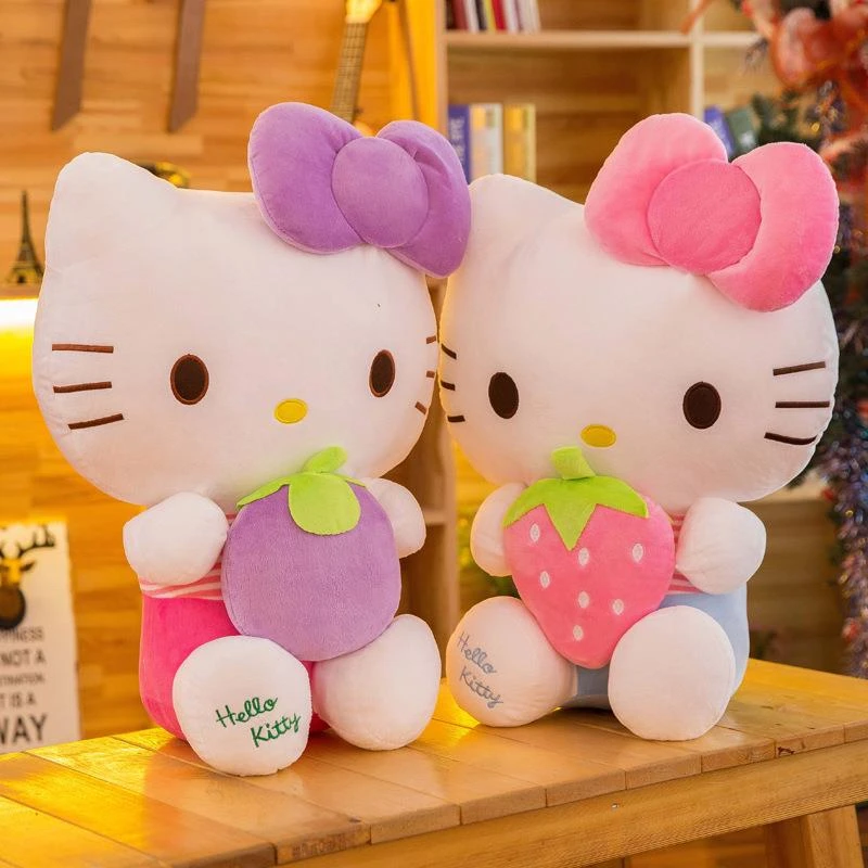 新款hellokitty公仔玩偶甜美布娃娃玩偶凯蒂猫毛绒玩具kt猫布娃娃