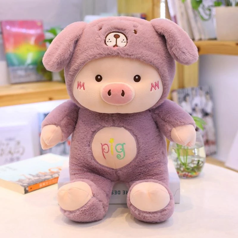 网红新款猪猪公仔小猪毛绒玩具床上睡觉抱枕大号玩偶娃娃女生礼物