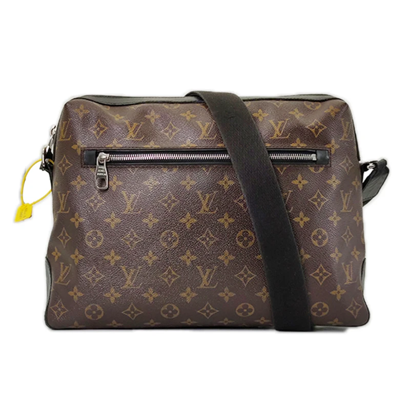 95新 LouisVuitton/路易威登 棕色男士老花邮差包时尚单肩斜挎包