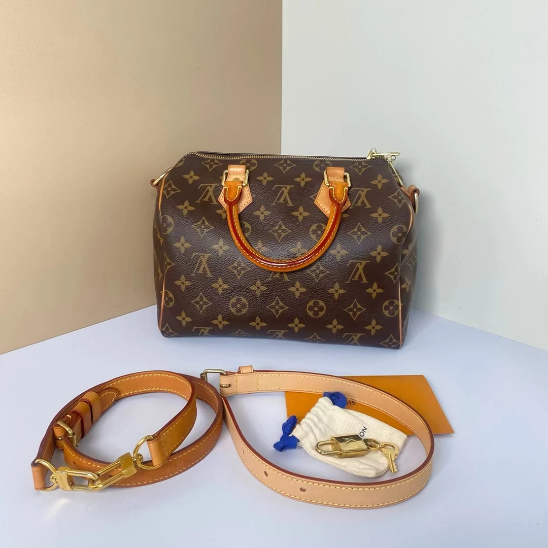 95新 LouisVuitton/路易威登 SPEEDY25肩带款