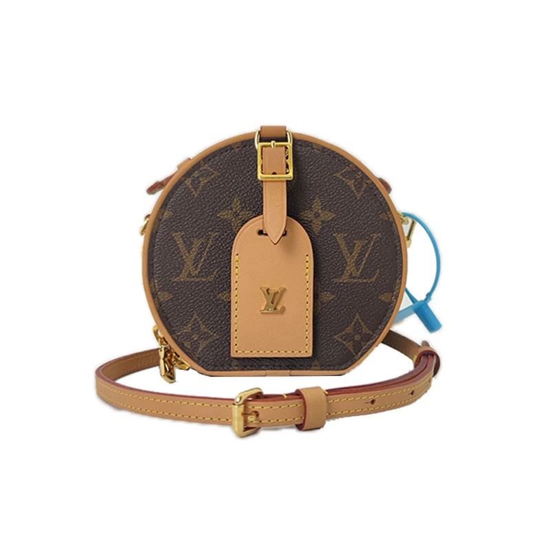 95新 LouisVuitton/路易威登 BOITE CHAPEAU女士硬圆饼单肩斜挎包