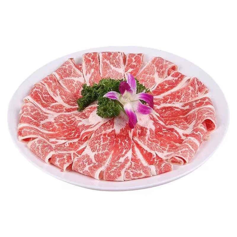 美国进口安格斯谷饲雪花肥牛卷牛肉新鲜原五花肉刷火锅烤片1500g