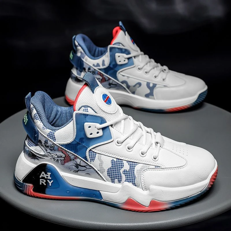 男鞋2023新款秋季篮球休闲运动鞋男款青少年初中学生潮流跑步球鞋