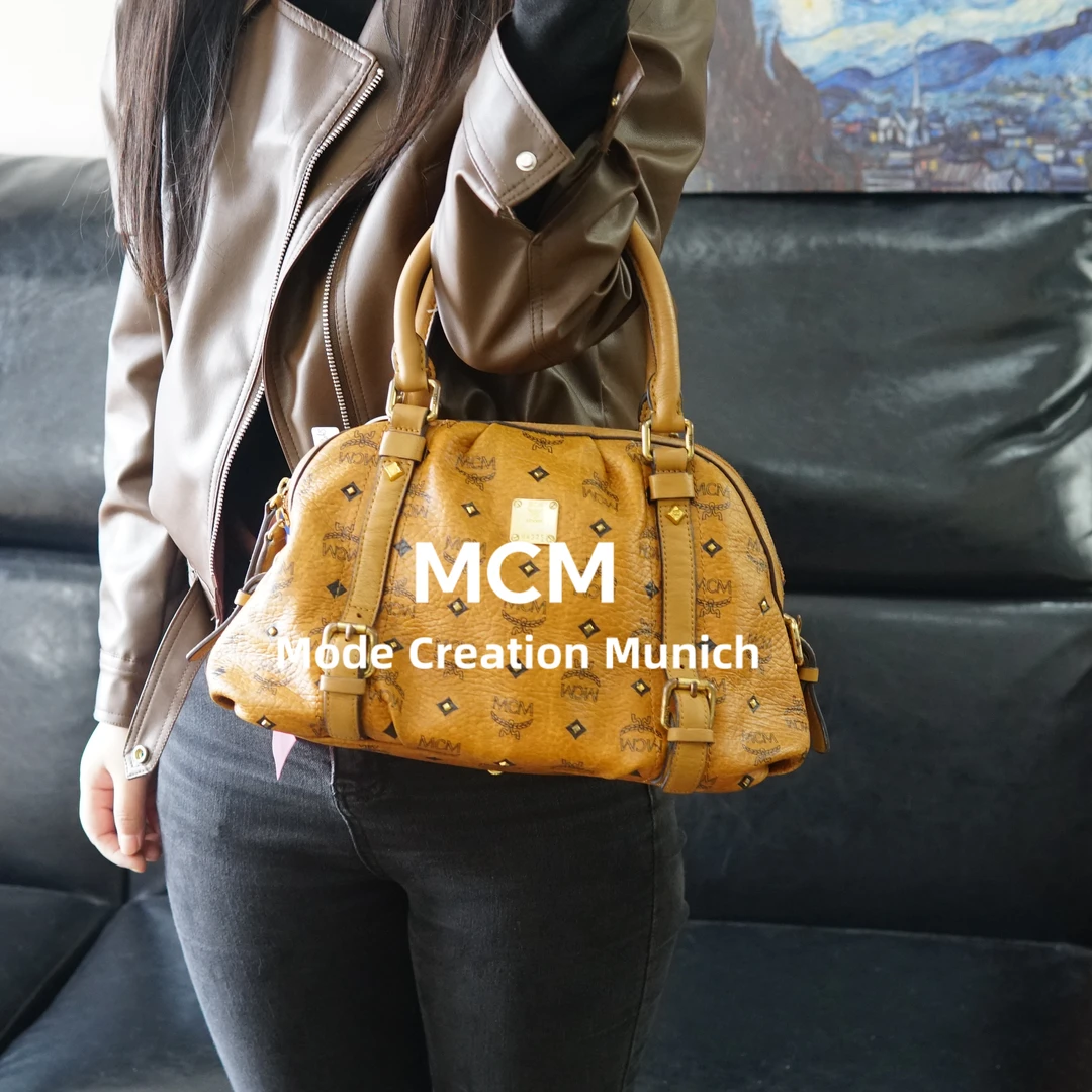 95新 MCM 干邑色单肩包/YZ09429065/9065