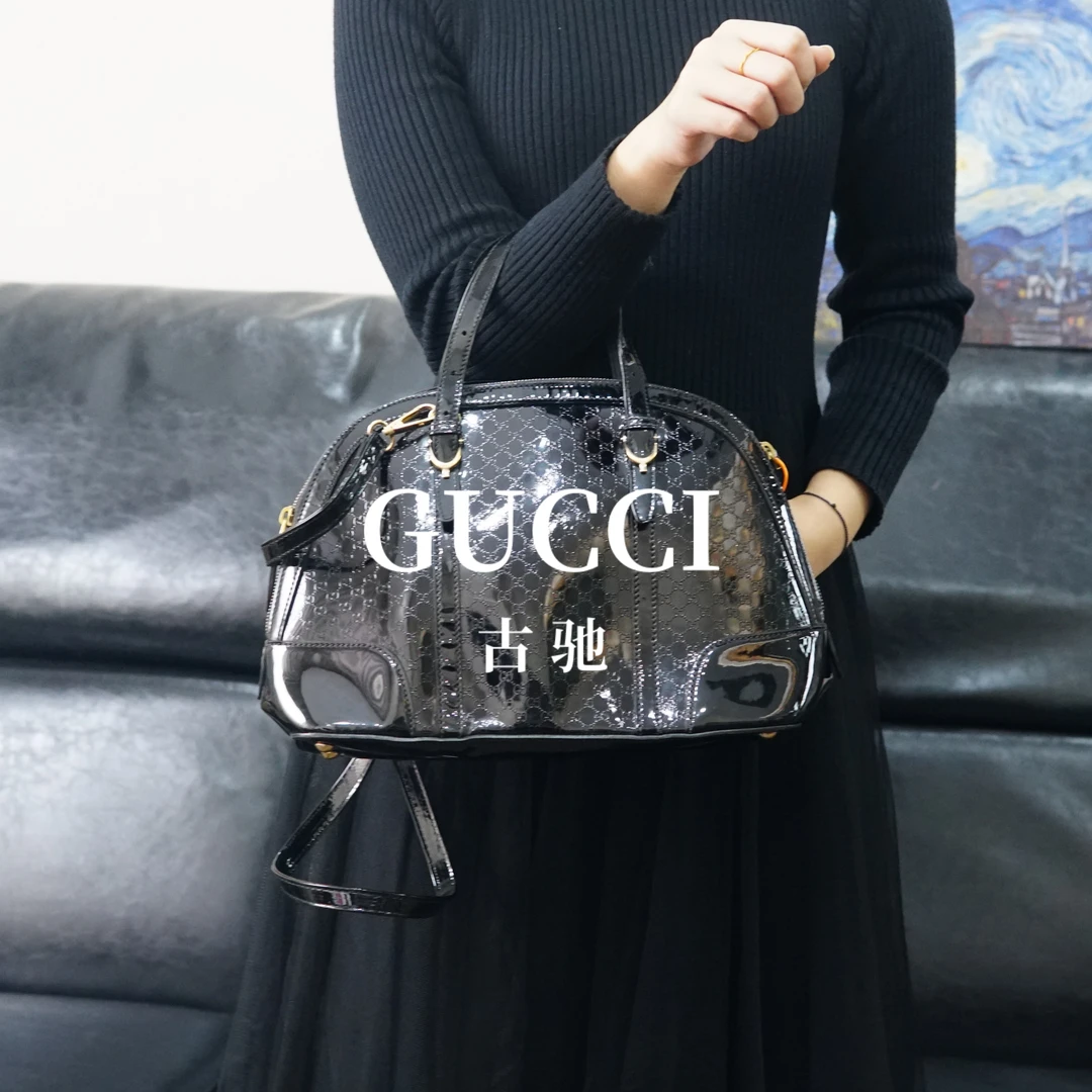 95新 GUCCI/古驰 黑色贝壳包/F3ZZ09314002/4002