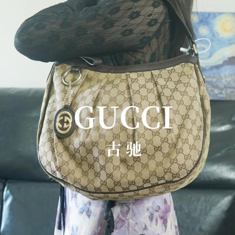 95新 GUCCI/古驰 老花单肩包/YZ09720070/0070