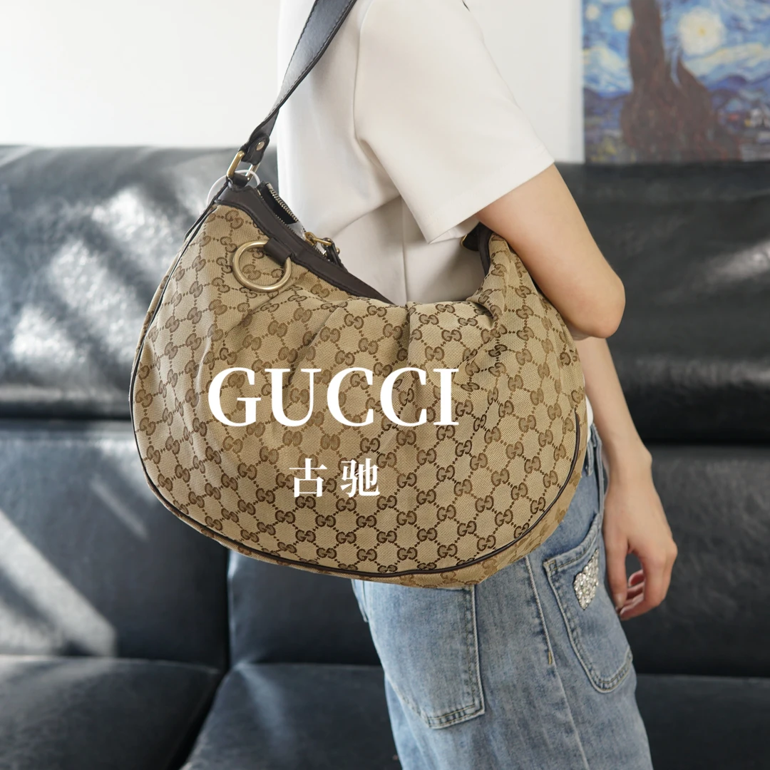 95新 GUCCI/古驰 老花单肩托特包/SS08222064/2064