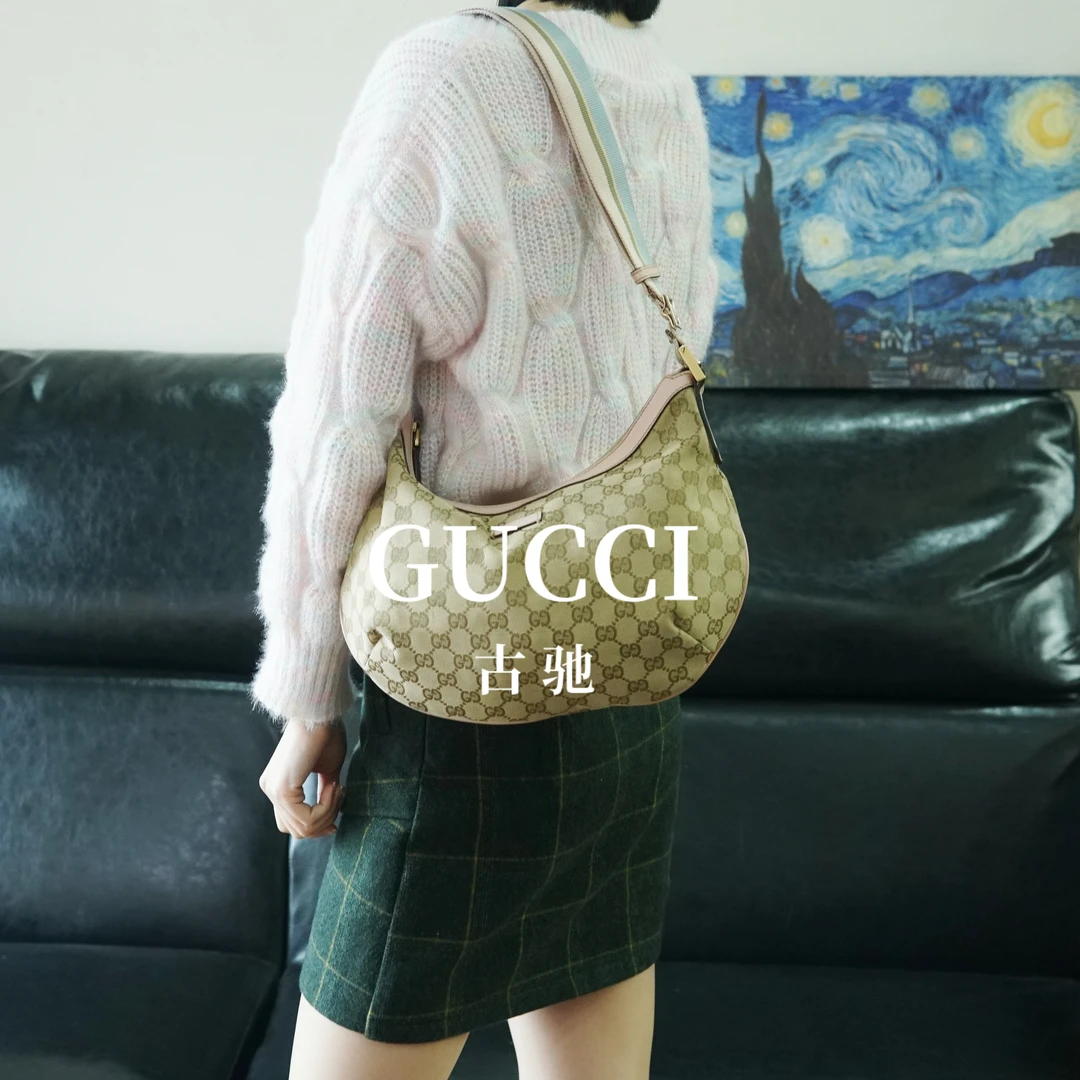 95新 GUCCI/古驰 老化斜挎包/MZ10406058/6058