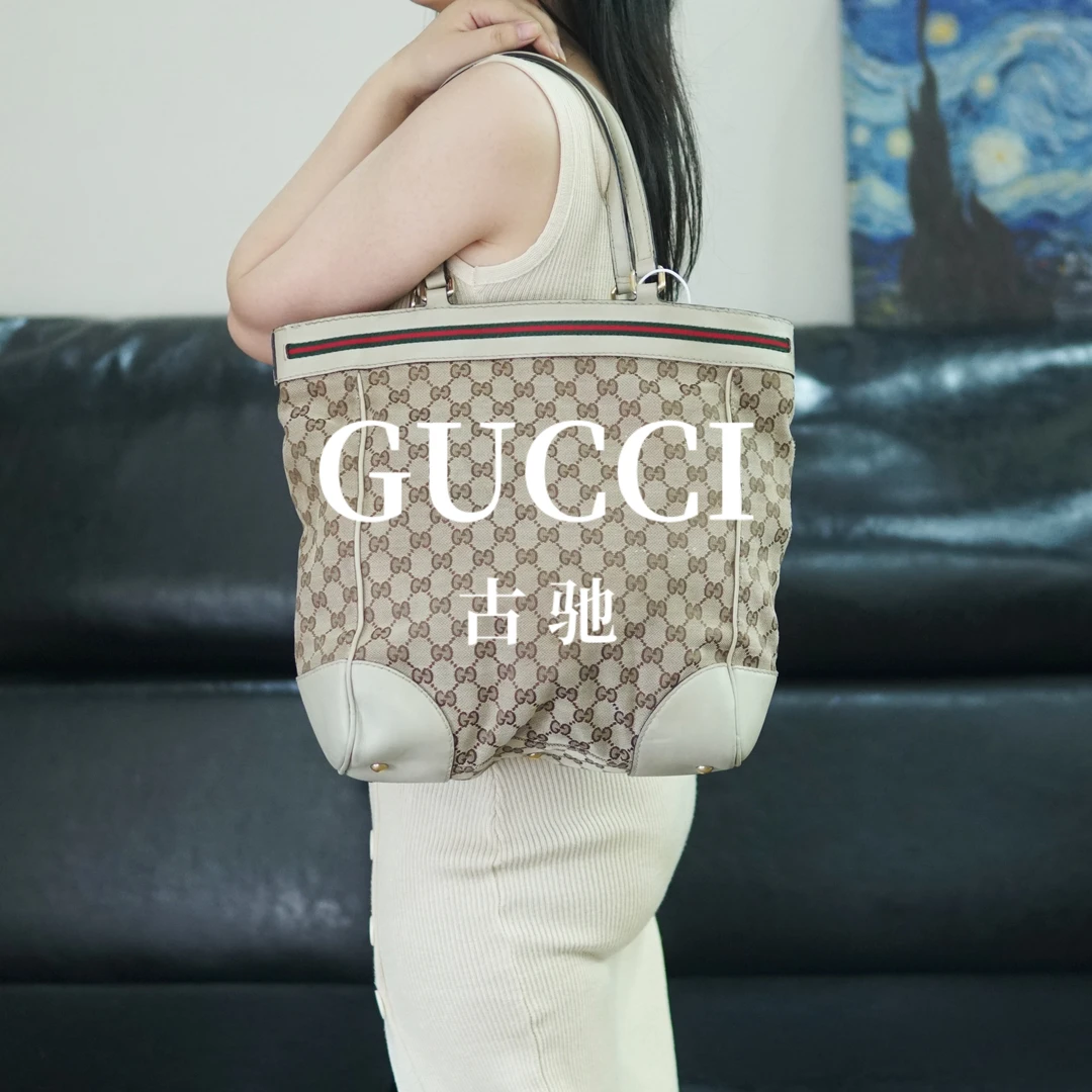 95新 GUCCI/古驰 老花拼皮单肩包/ZZ09313040/3040