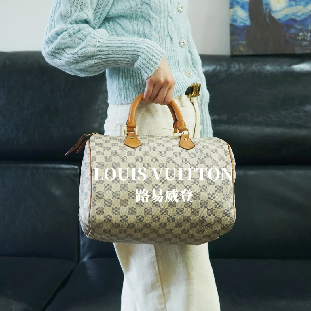 95新 LouisVuitton/路易威登 棋盘格枕头包30/FYWL07628012/8012